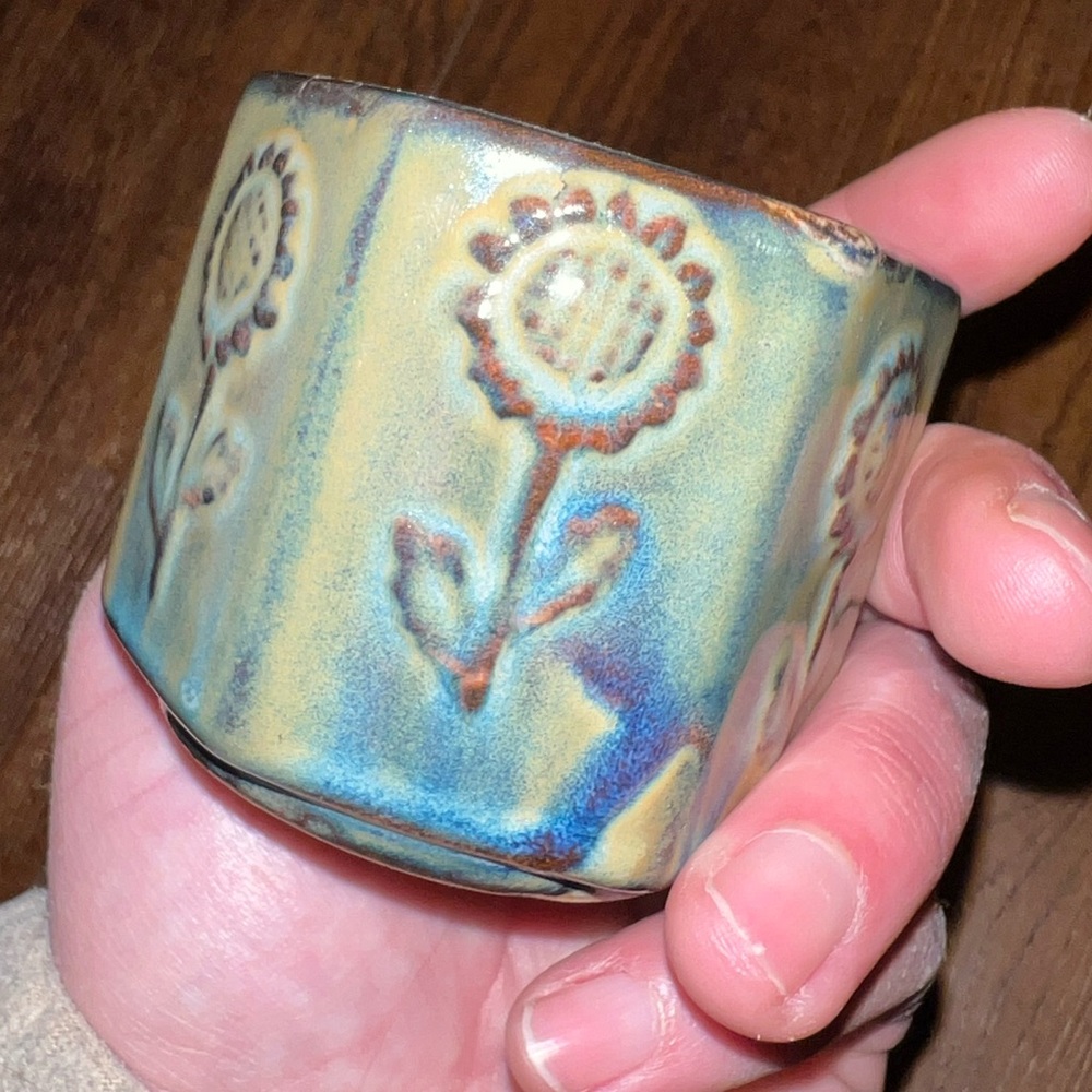Vintage Ceramic Studio Pottery Glazed Small Decor/ Vase Trinket Holder - Picture 5 of 10